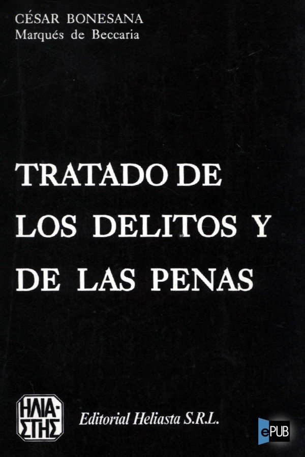Tratado de los delitos y de las penas